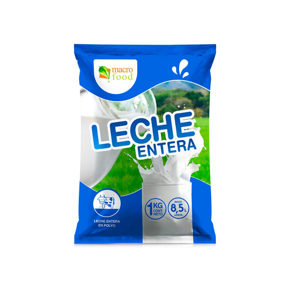 Leche entera en polvo Macro Food (1 kg / 2.2 lb) - Miniatura 2