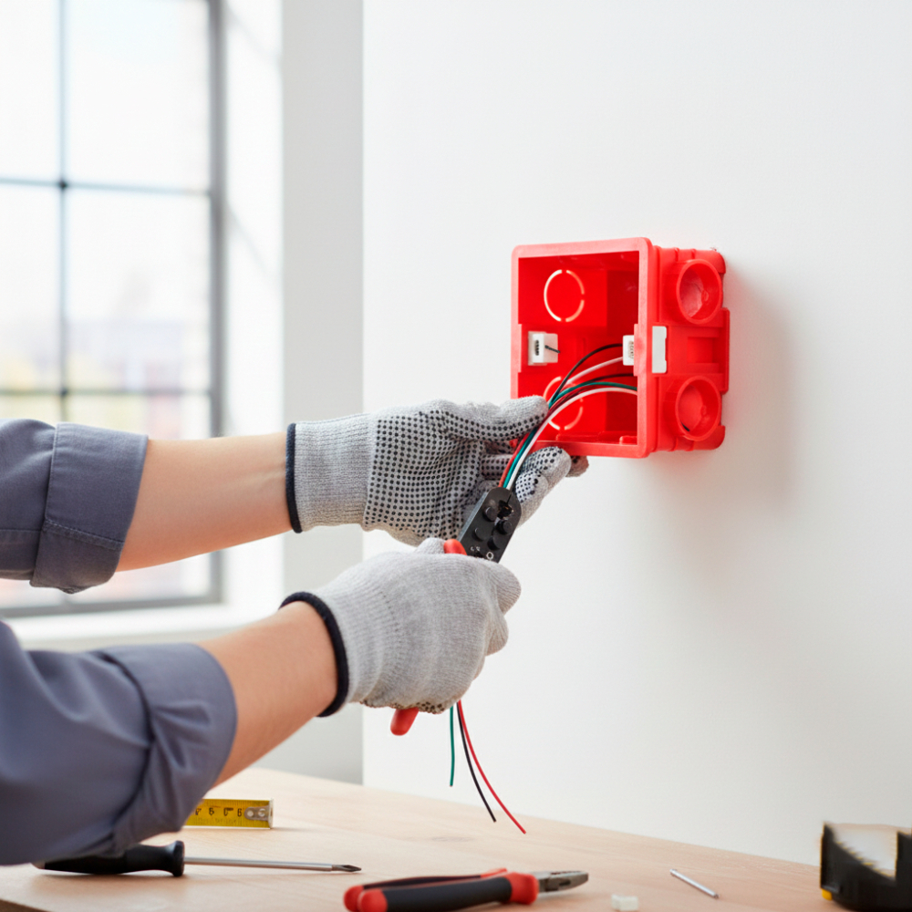 Caja de conexiones PVC - Tipo 1 - 86 x 86 mm Malu - Miniatura 3