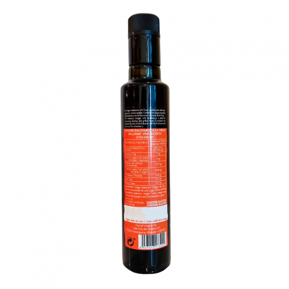 Vinagre balsamico a la fresa Yuca´s (250 ml) - Miniatura 2
