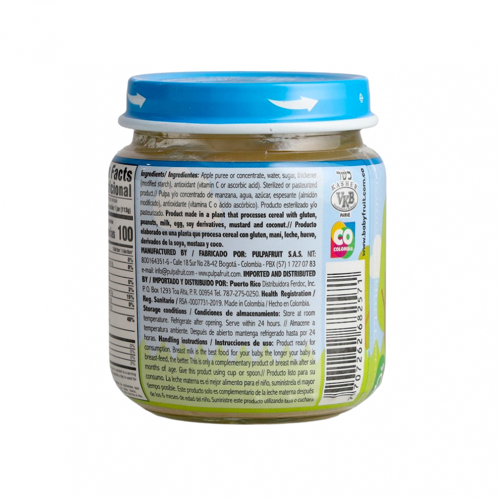 Compota de manzana Baby Fruit (113 g / 3.98 oz) - Miniatura 3