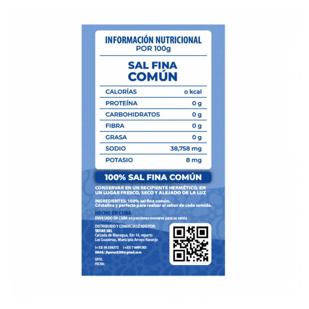 Sal fina común Campo Vivo (3 x 1 kg / 2.2 lb) - Miniatura 2