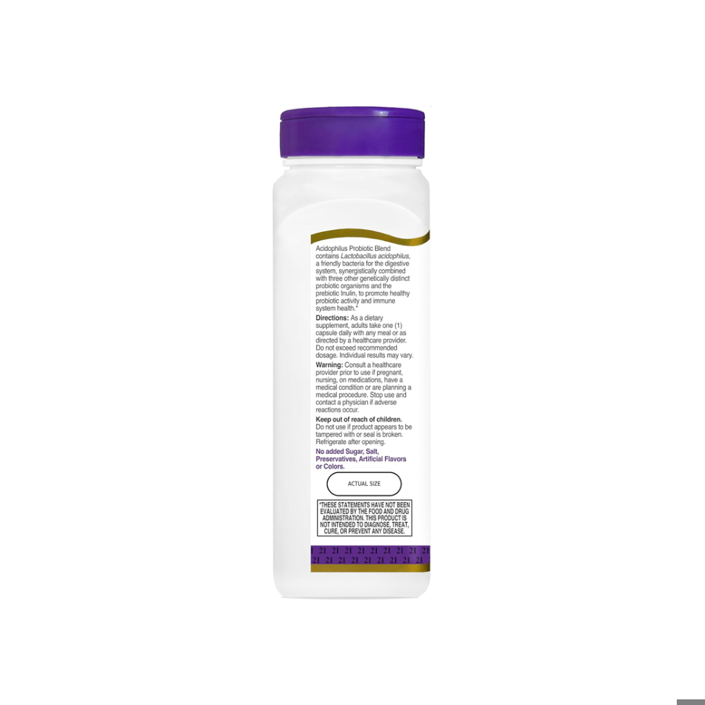 Mezcla de probióticos acidófilos 21st Century (150 cápsulas) - Miniatura 4
