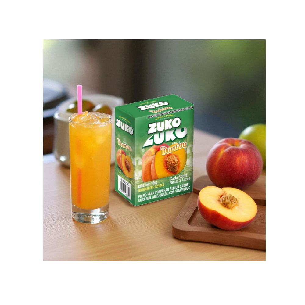 Refresco instantáneo sabor durazno Zuko (104 g / 3.67 oz) - Miniatura 2