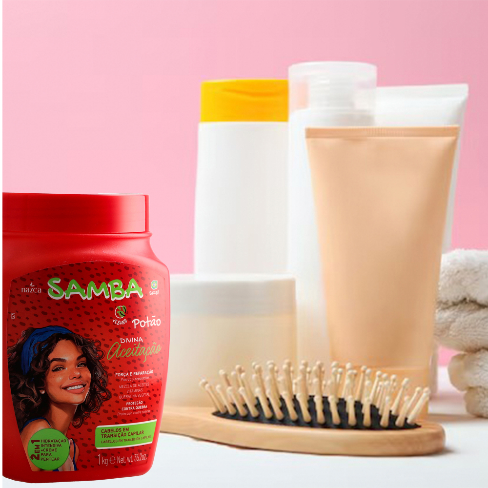 Tratamiento para el cabello 2 en 1 Divina Aceitacão Nazca Samba (1 kg / 2.2 lb) - Miniatura 4