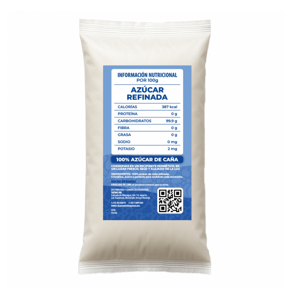 Azúcar blanca refinada Campo Vivo (2 x 500 g / 1.1 lb) - Miniatura 3