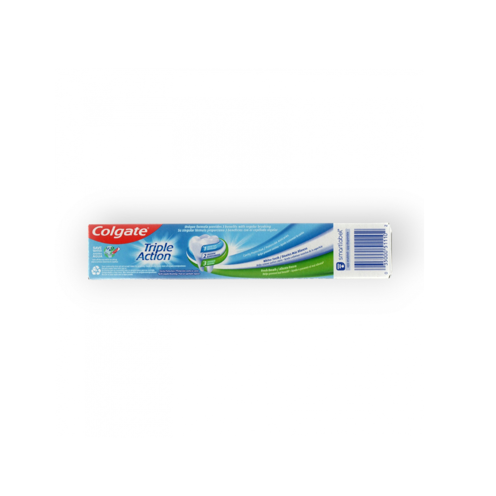 Pasta dental triple acción Colgate (70 g / 2.5 oz) - Miniatura 3