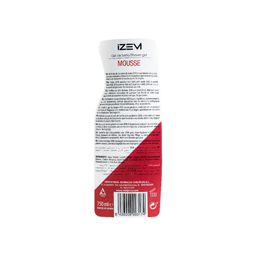 Gel de ducha hipoalergénico Izem (750 ml) - Miniatura 4