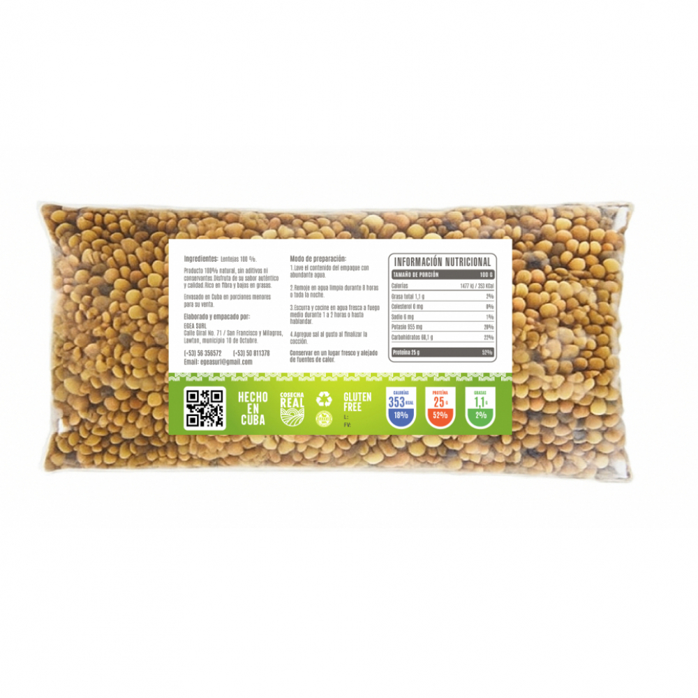 Lentejas Cosecha Real (4 x 500 g / 1.1 lb) - Miniatura 2