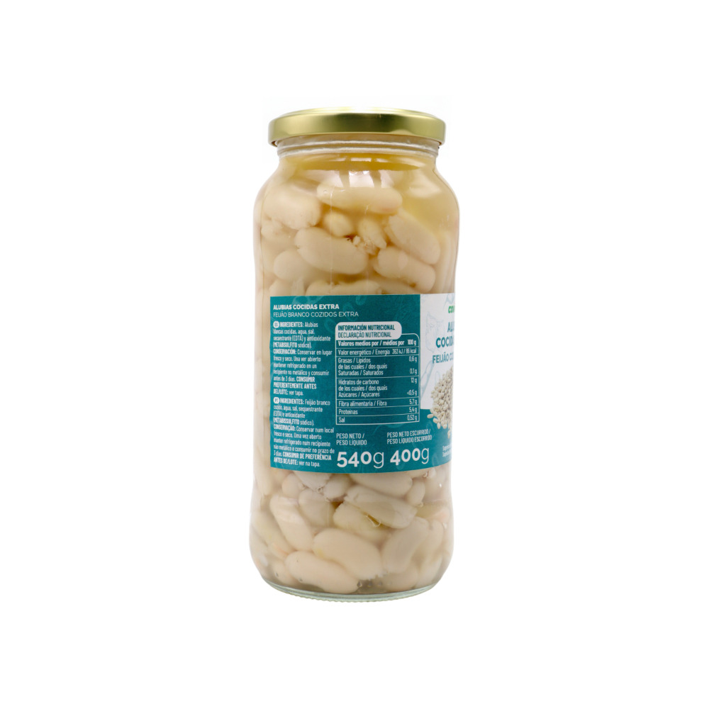 Alubias blancas cocidas extra Coviran (400 g / 14.11 oz) - Miniatura 2