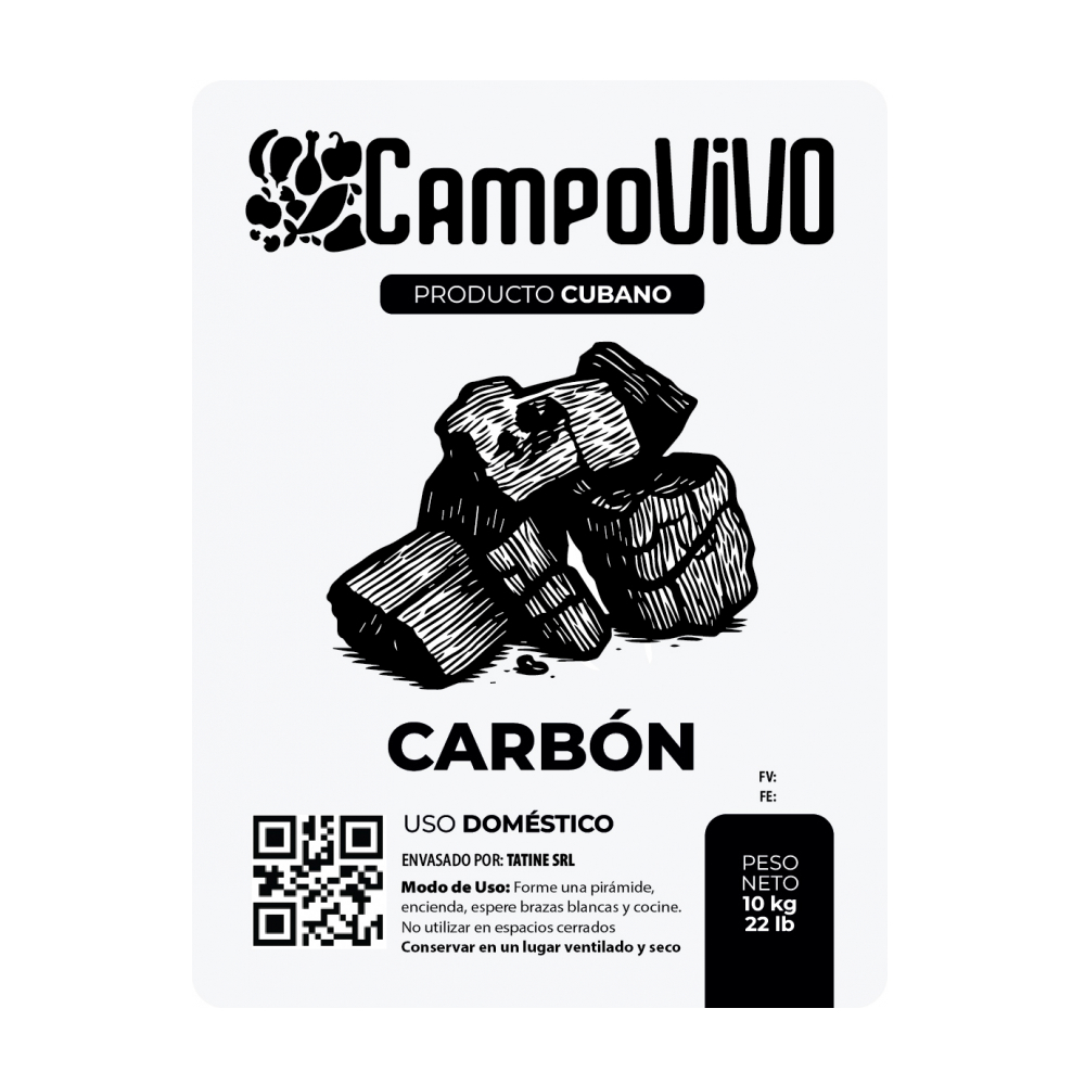 Carbón vegetal Campo Vivo (10 kg / 22 lb) - Miniatura 3
