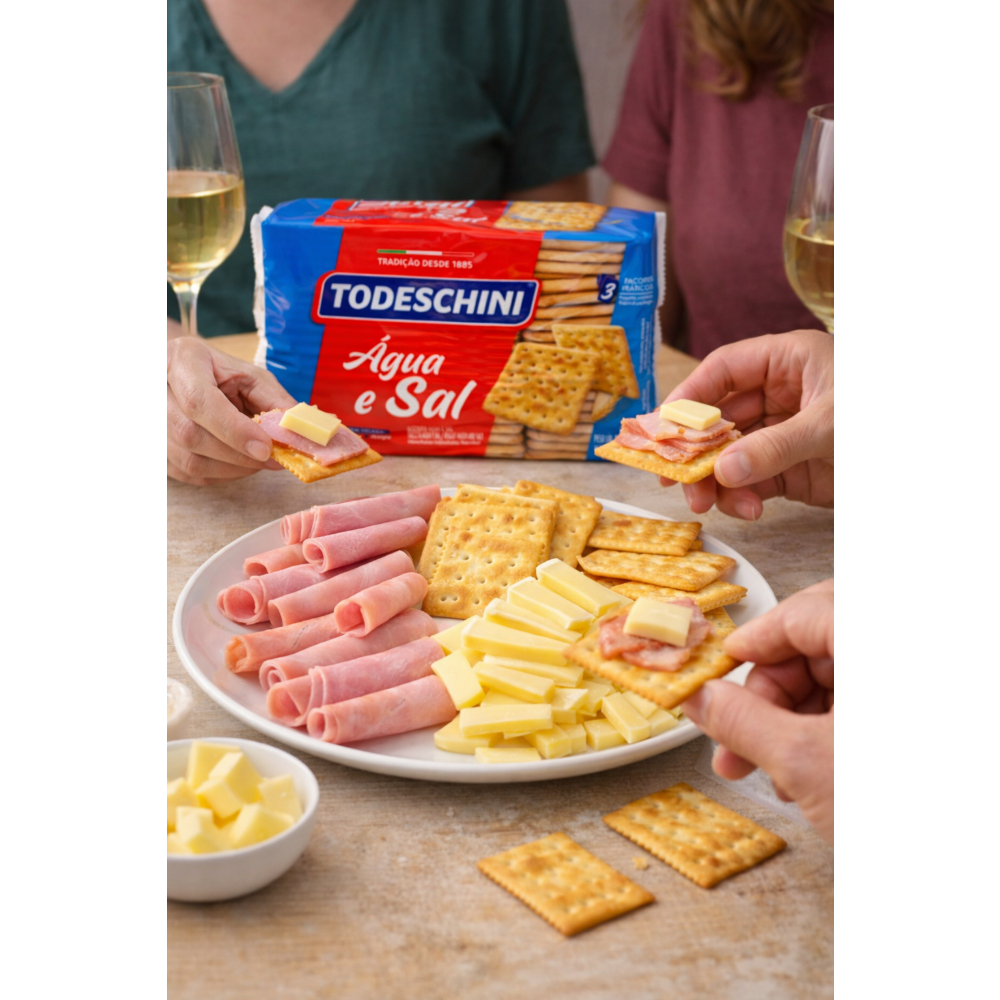 Galletas agua y sal Todeschini (360 g / 12 oz) - Miniatura 3