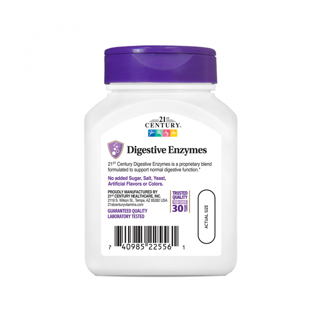 Enzimas digestivas 21st Century (60 cápsulas) - Miniatura 4