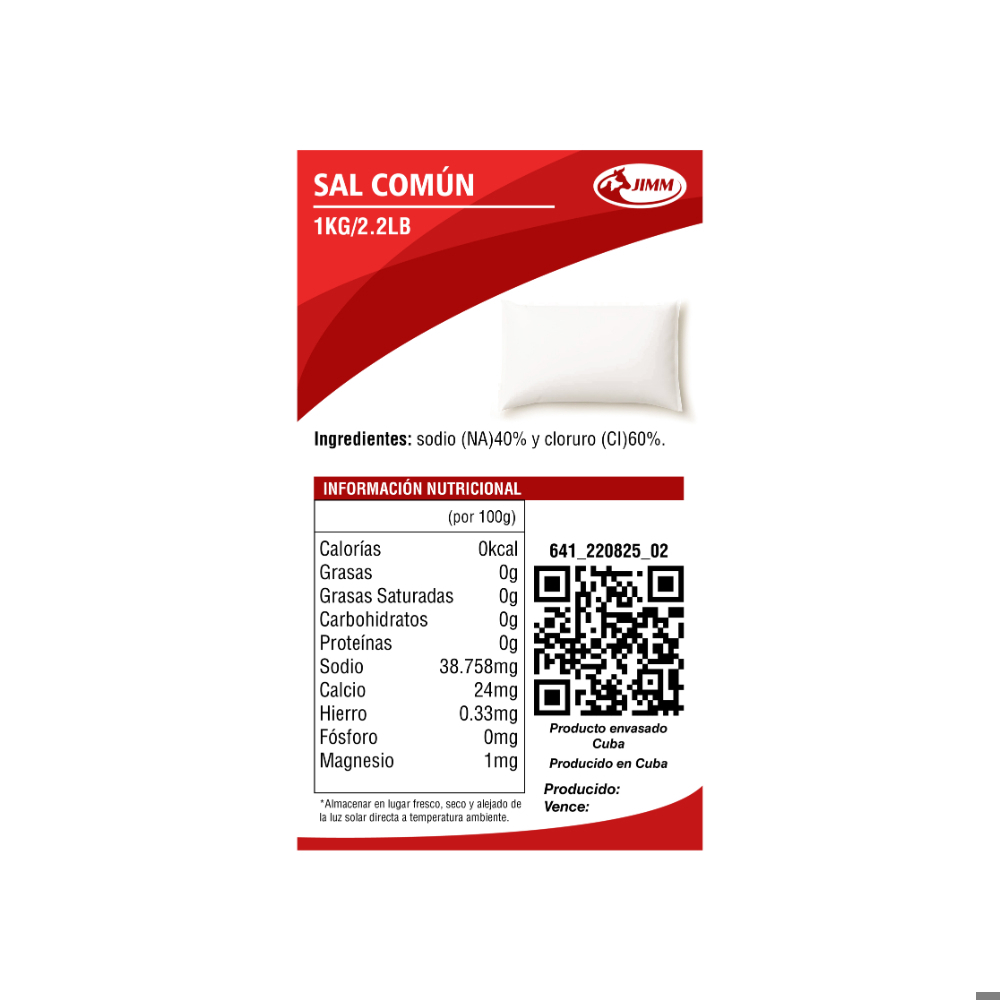 Sal común Jimm (1 kg / 2.2 lb) - Miniatura 2