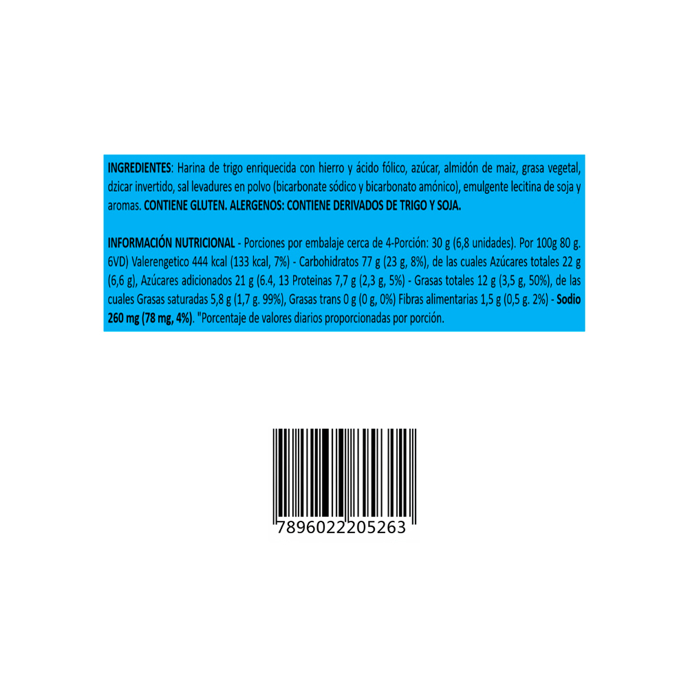 Galleta sabor a leche Renata (2 x 133 g / 4.7 oz) - Miniatura 3