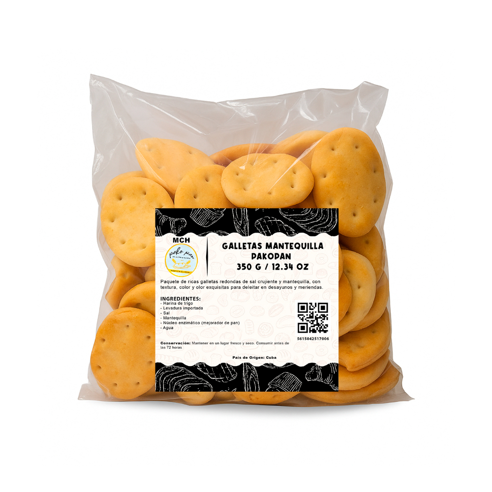 Galletas mantequilla Pakopan MCH Panaderia (350 g / 12.34 oz) - Imagen 1