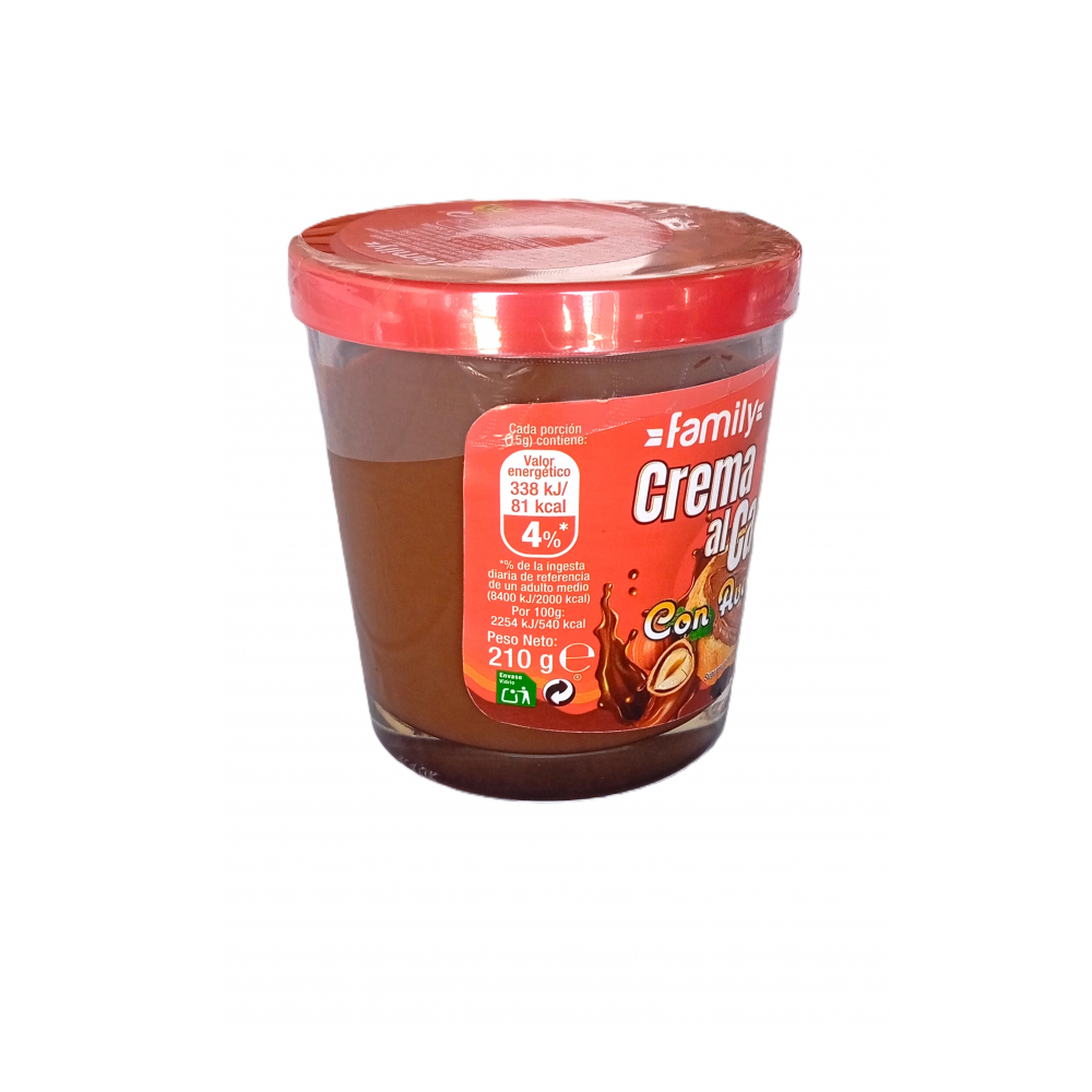 Crema al cacao con avellanas Family (210 g / 7.40 oz) - Miniatura 4