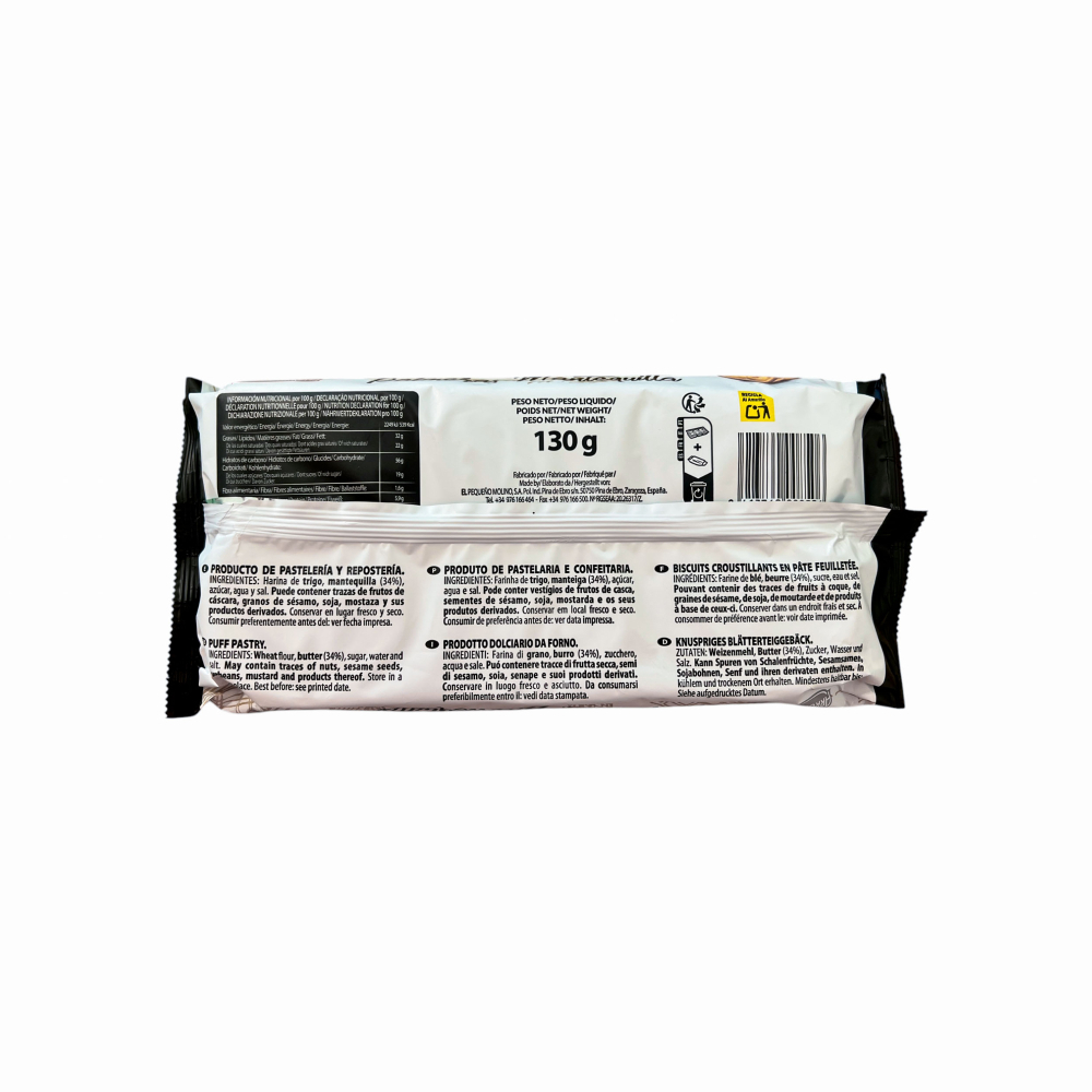 Palmeras mantequilla Arruabarrena (130 g / 4.58 oz) - Miniatura 4