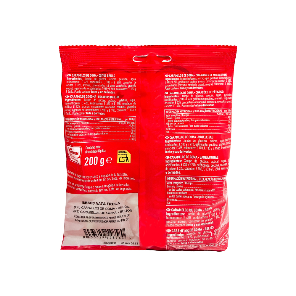 Gomitas besos de fresa El Corte Inglés (200 g / 7.05) - Miniatura 2