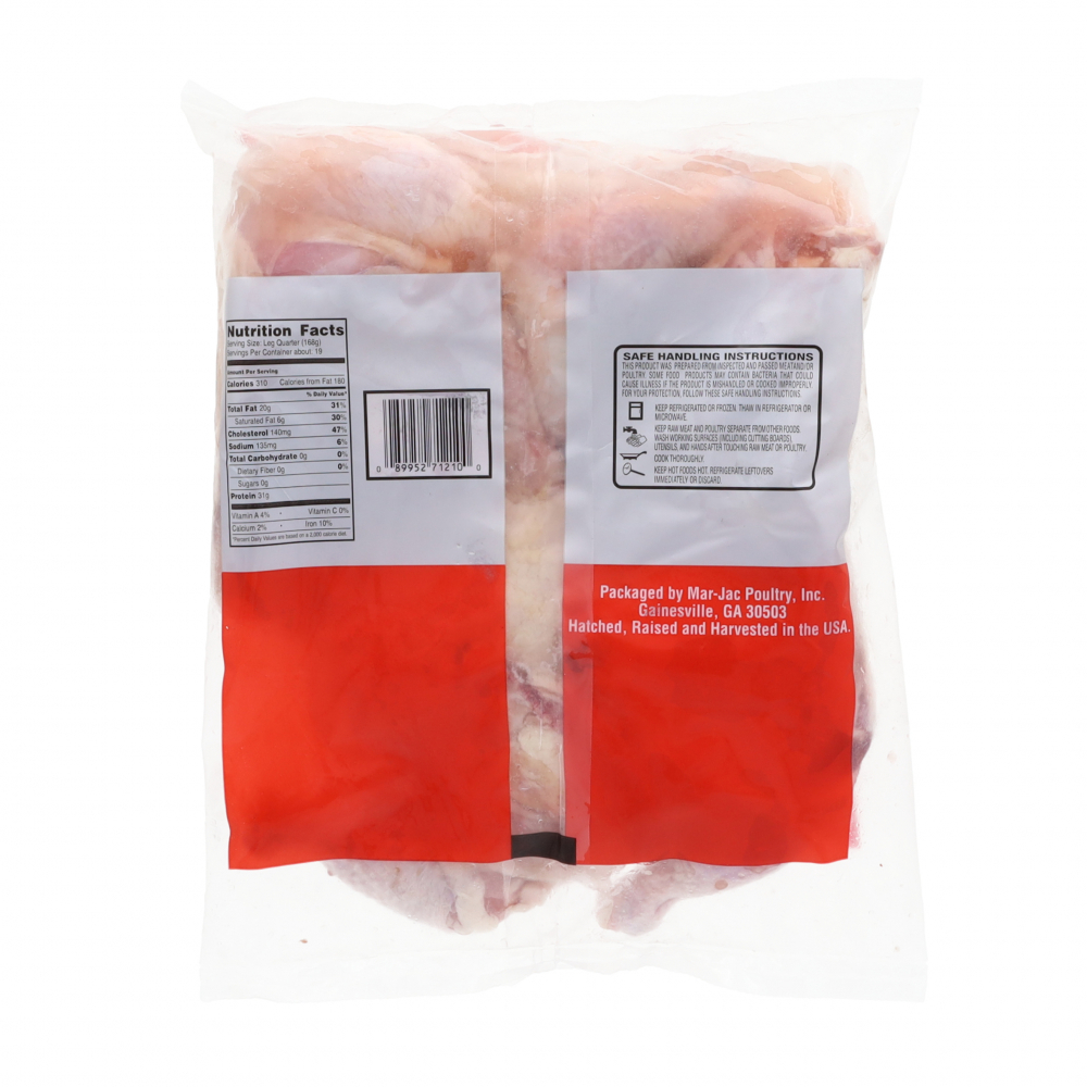 Cuartos traseros de pollo Mar Jac (4.54 kg / 10 lb) - Miniatura 2