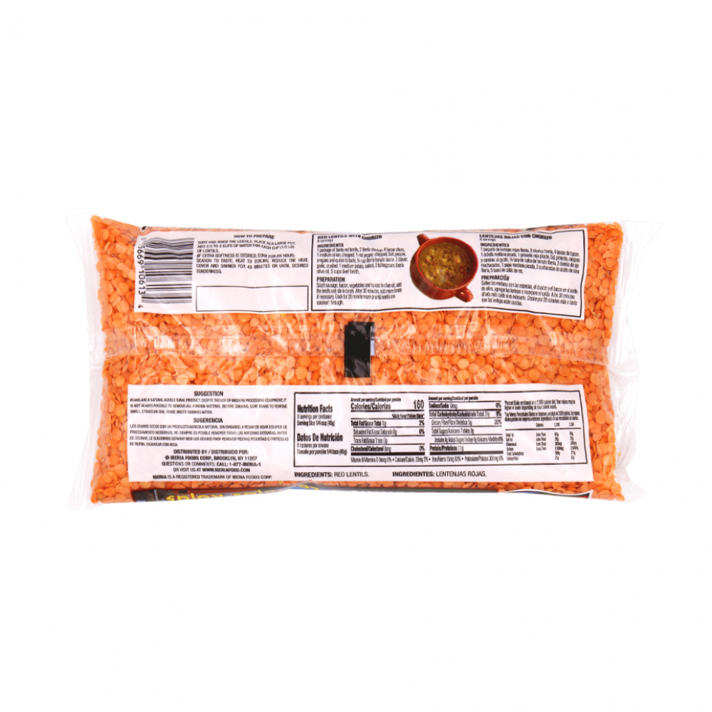Lentejas rojas Iberia (340 g / 12 oz) - Miniatura 2