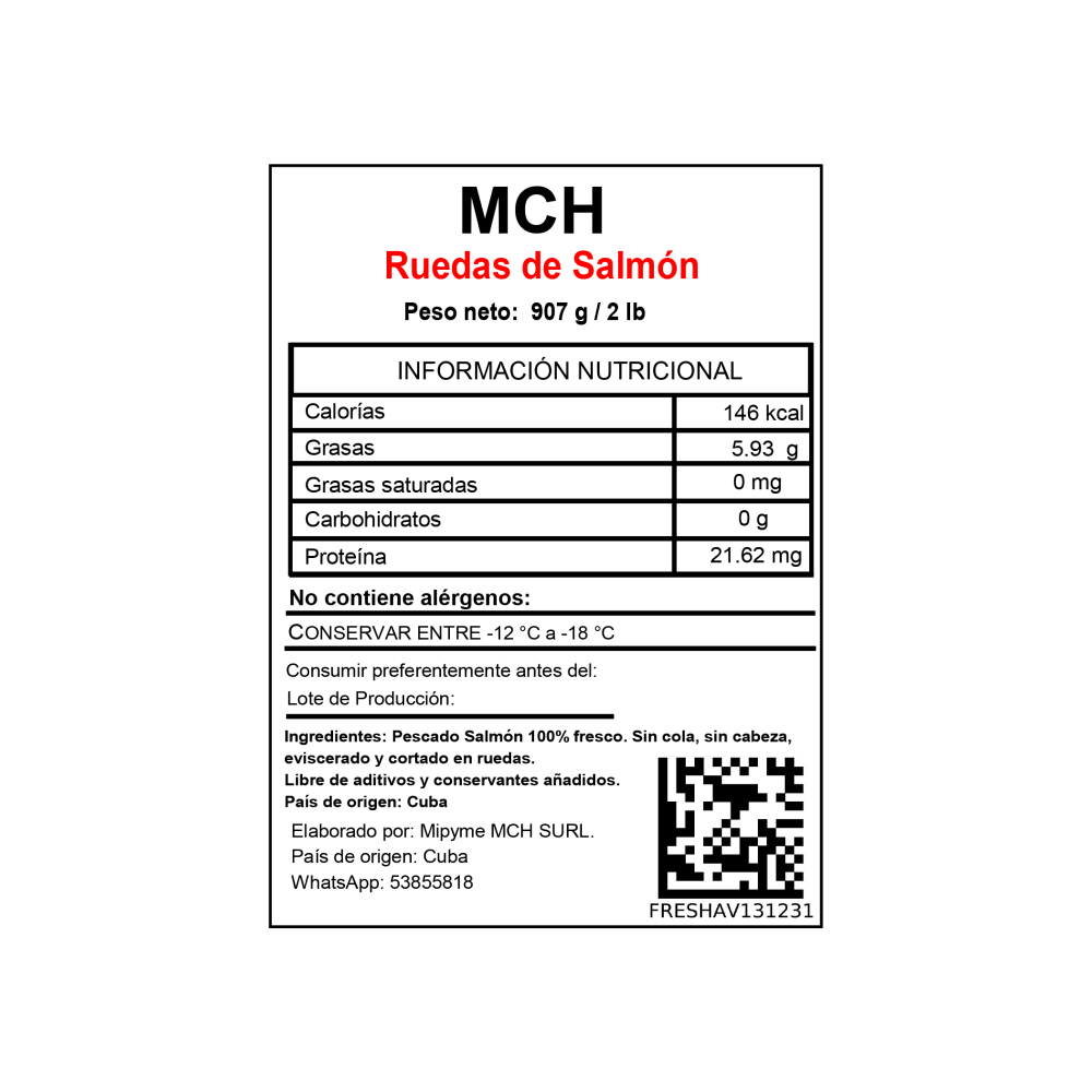 Ruedas de Salmón MCH (907 g / 2 lb) - Miniatura 4