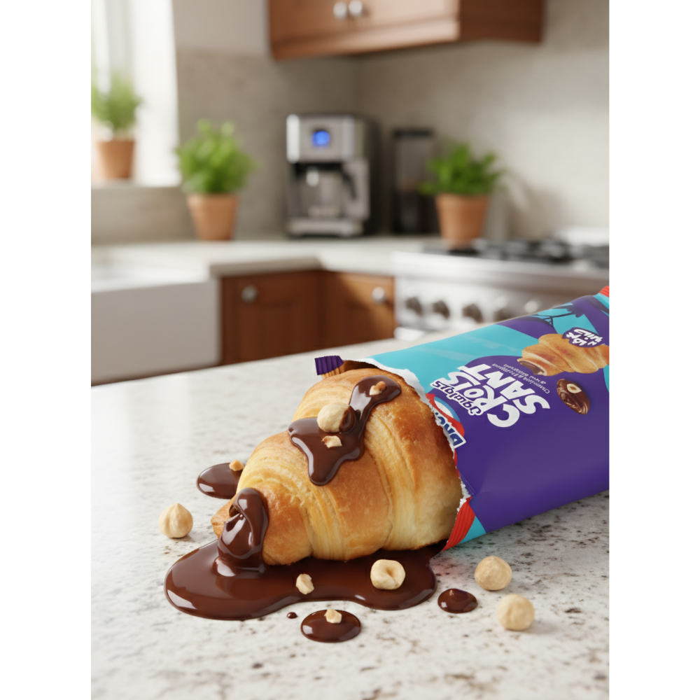 Croissant relleno de crema de chocolate y avellanas Rich Bake (30 g / 1.06 oz) - Miniatura 4