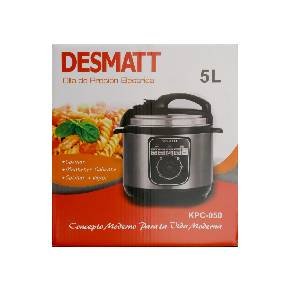 Olla de presión eléctrica -reina- 5 L Desmatt KPC-050 - Miniatura 4