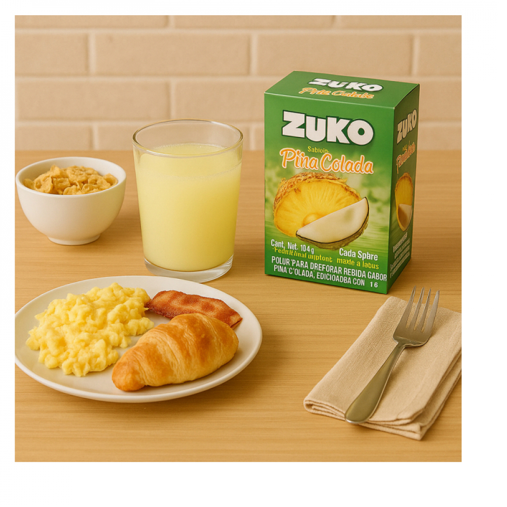 Refresco sabor piña colada Zuko (12 x 8 x 13 g) - Miniatura 2