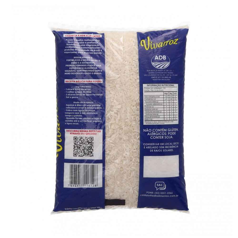 Arroz largo fino Vivarroz (1 kg / 2.2 lb) - Miniatura 2