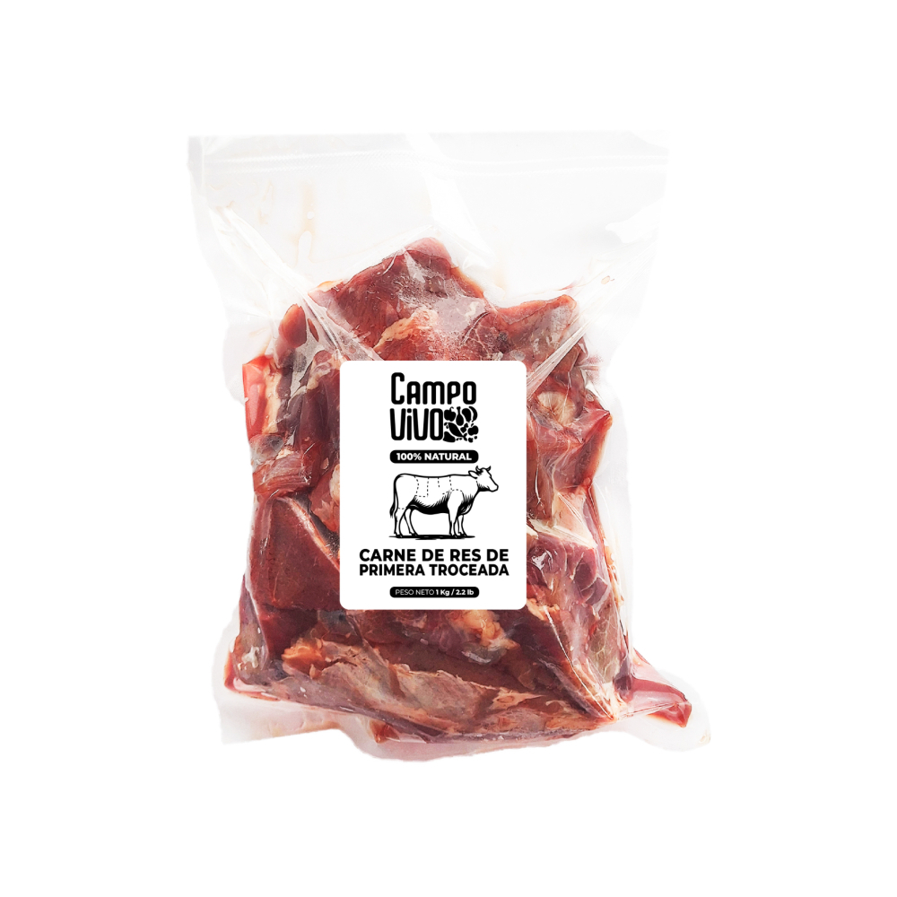 Carne de res de primera troceada Campo Vivo (1 kg / 2.2 lb) - Miniatura 2