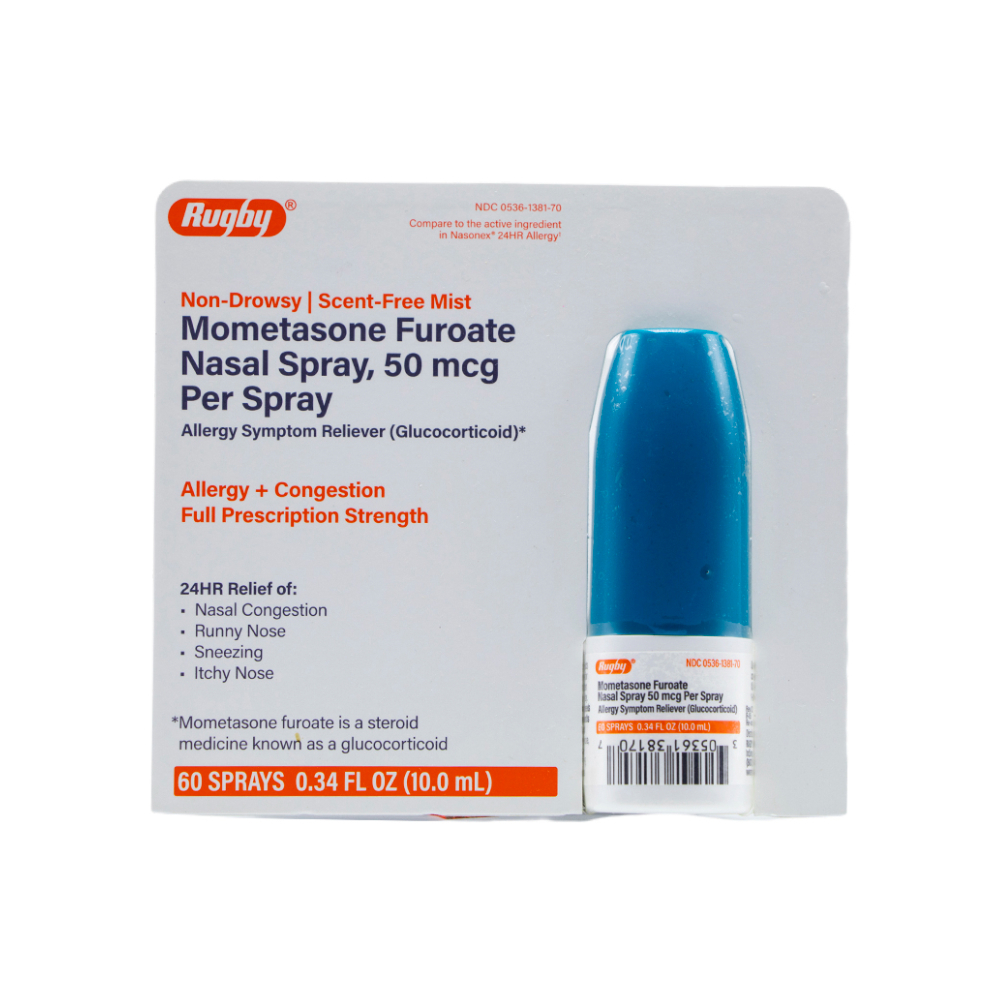 Spray nasal de furoato de mometasona 50 mcg Rugby (10 ml / 0.34 fl oz) - Miniatura 3