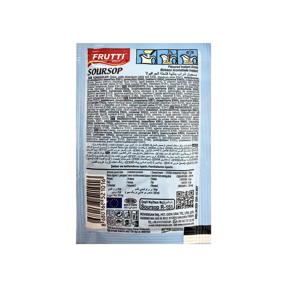 Refresco instantáneo sabor guanábana Frutti Dream (10 g) - Miniatura 2