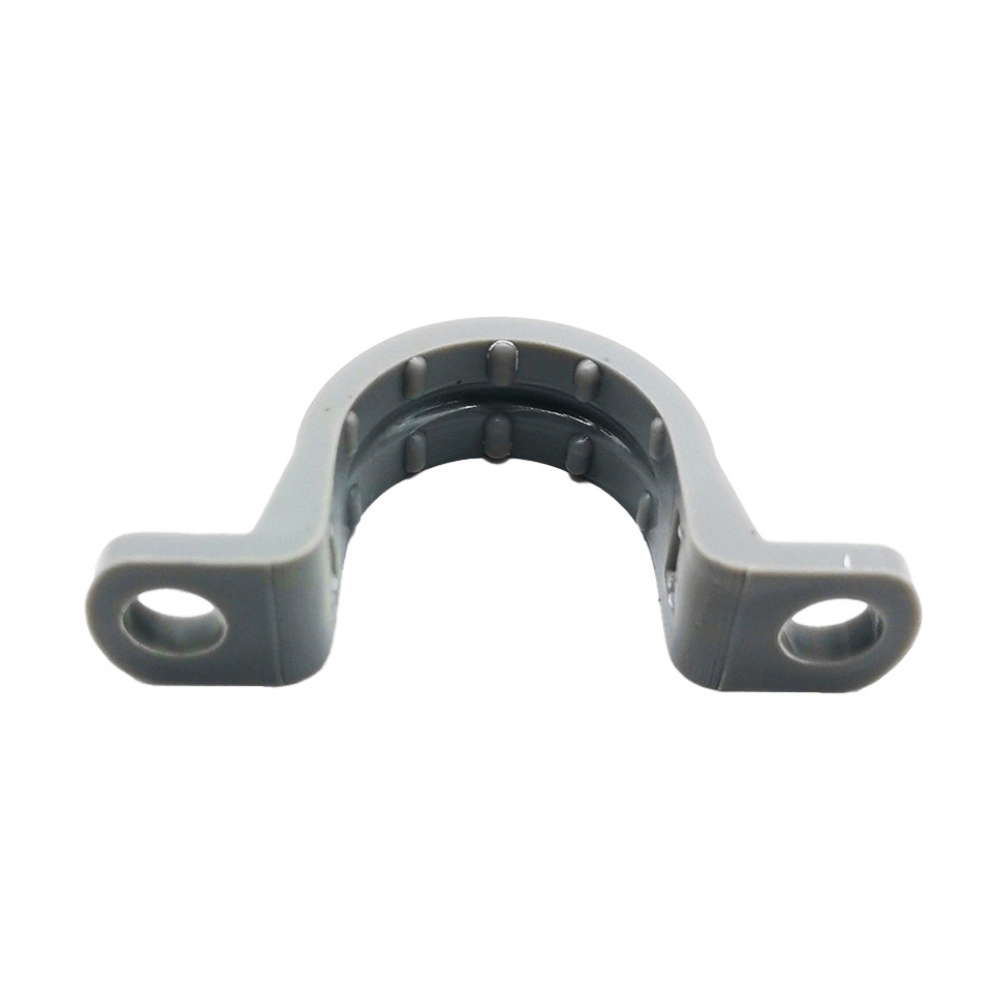Abrazadera de 2 orificios de 1/2" PVC - Miniatura 2