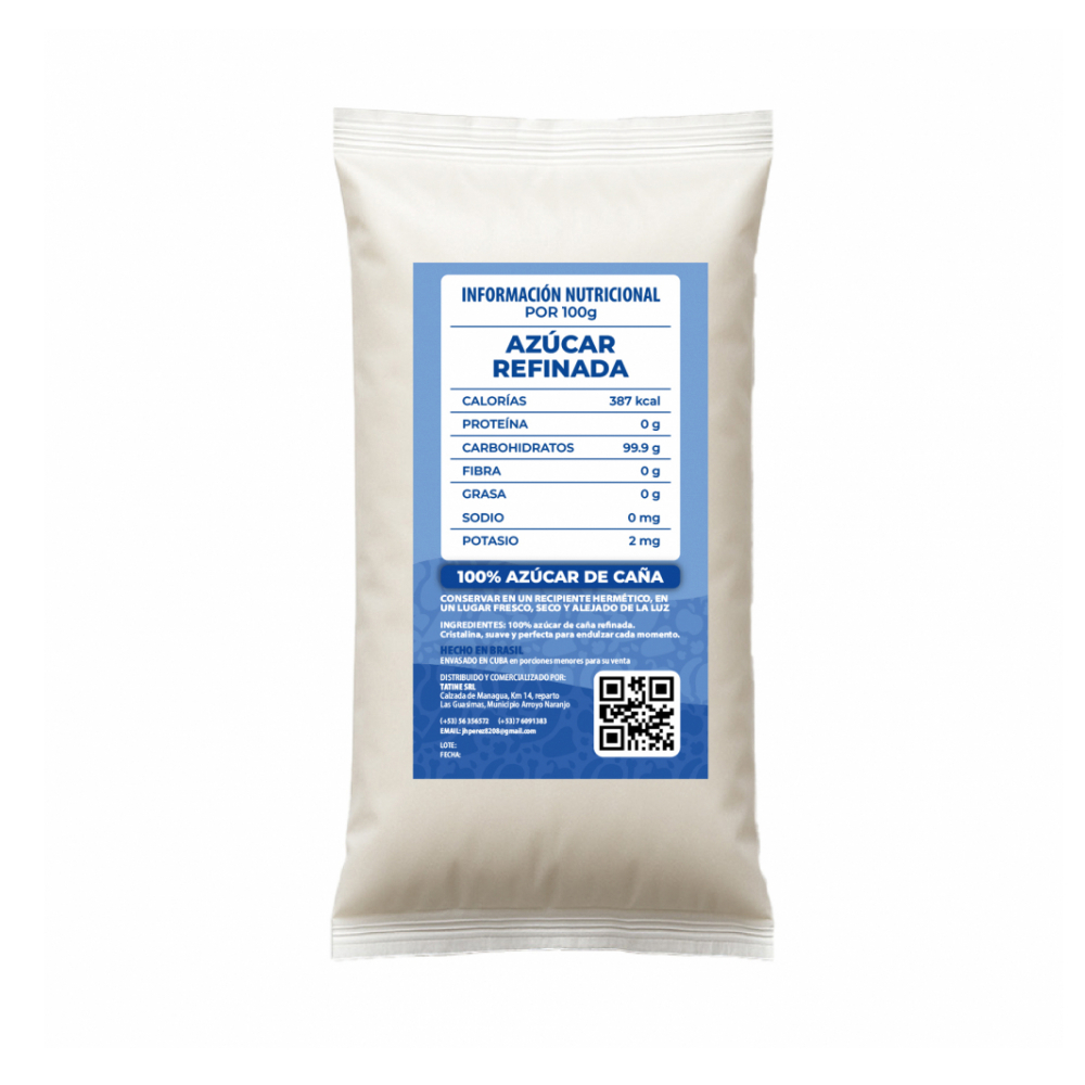 Azúcar blanca refinada Campo Vivo (5 x 1 kg / 2.2 lb) - Miniatura 3