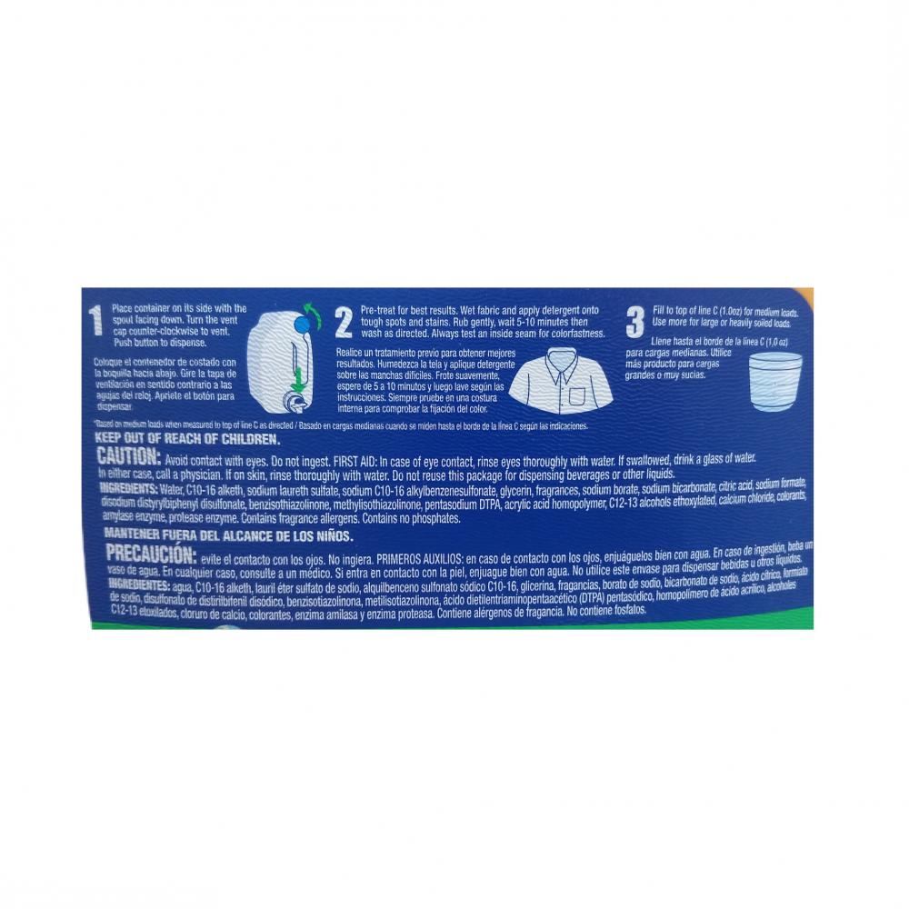 Detergente líquido Oxi Clean Arm & Hammer (5.91 L / 200 fl.oz) - Miniatura 4