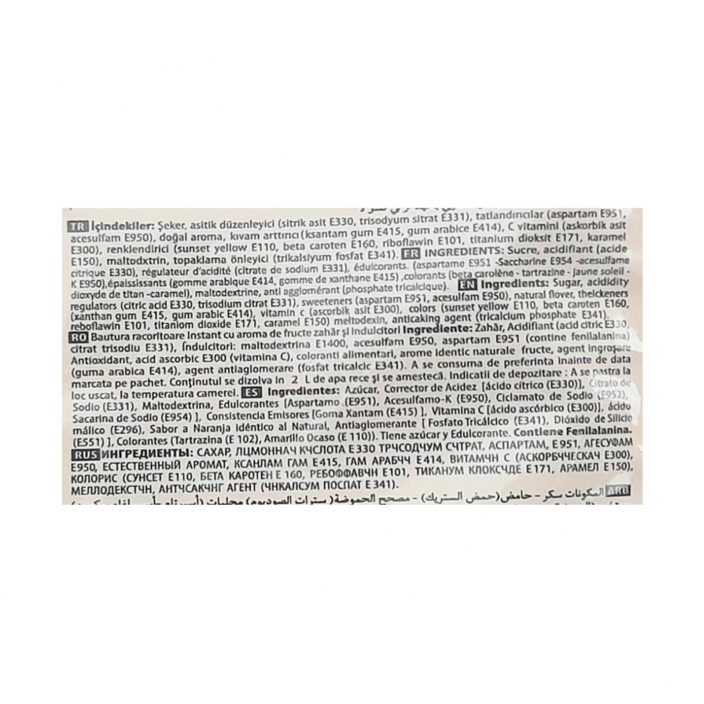 Refresco instantáneo sabor naranja Frutti Dream (10 g) - Miniatura 3