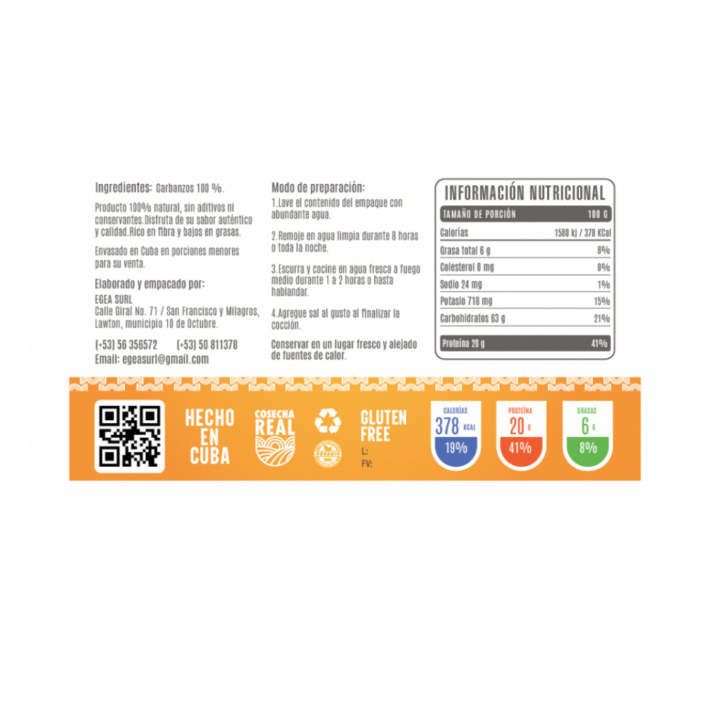 Garbanzos Cosecha Real (10 x 500 g / 1.1 lb) - Miniatura 2