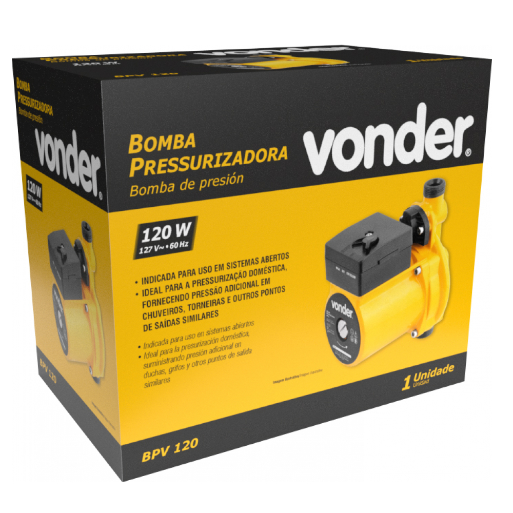 Bomba presurizadora 120 W Vonder BPV120 - Miniatura 3