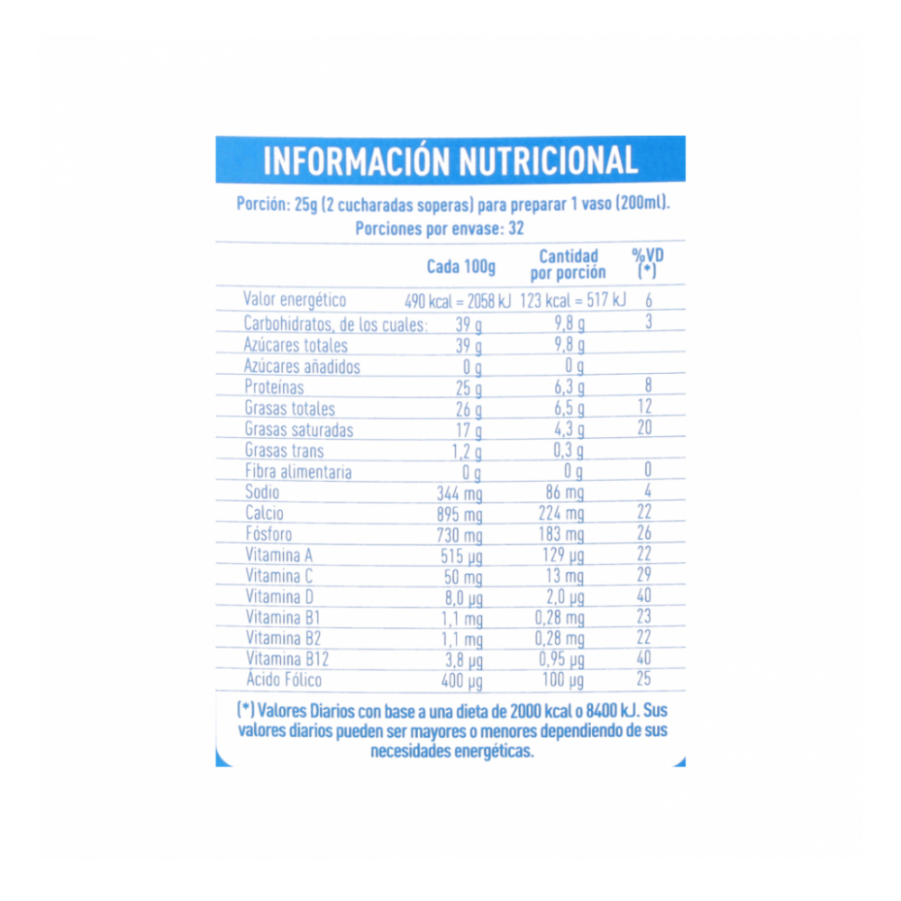 Leche en polvo entera YEYA (4 x 800 g / 1.76 lb) - Miniatura 2