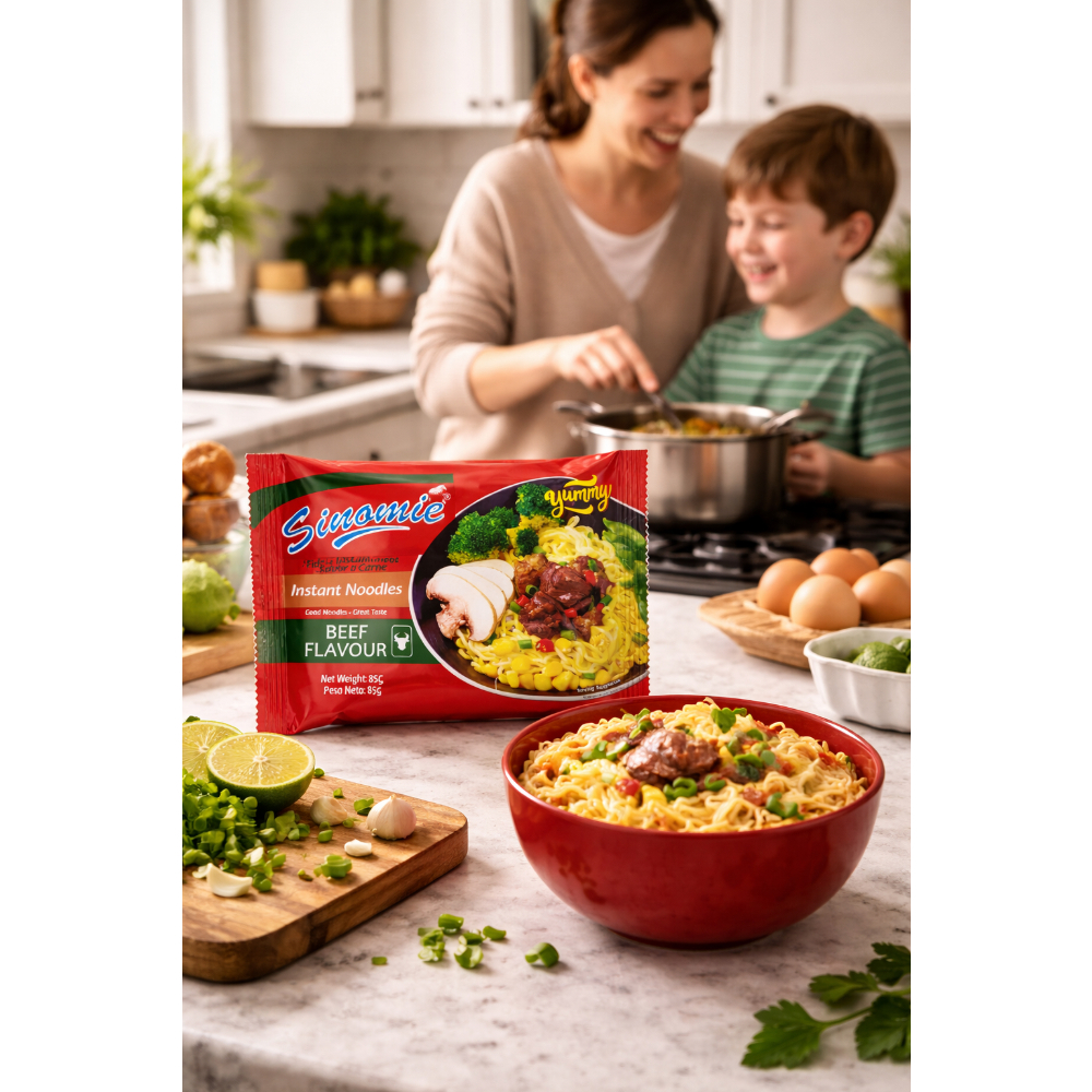 Sopa instantánea sabor a carne de res Yummy Noodles (85 g / 2.99 oz) - Miniatura 4