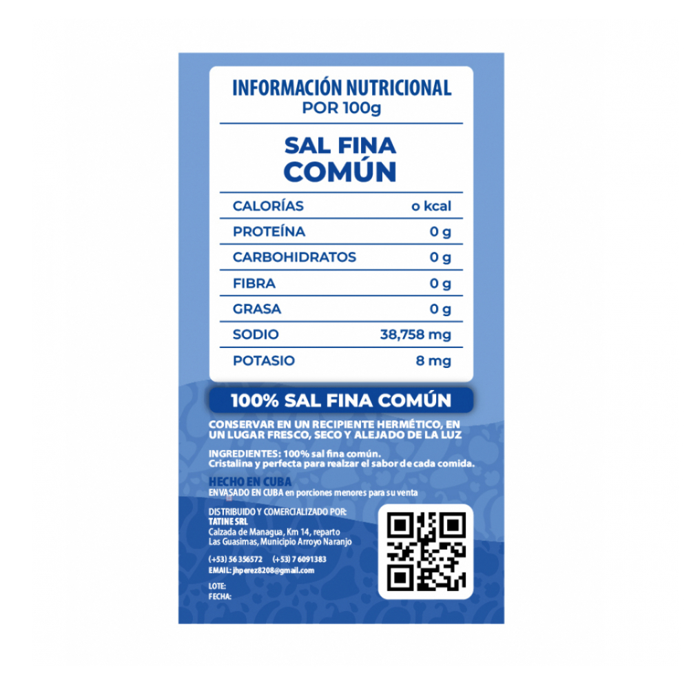 Sal fina común Campo Vivo (3 x 500 g / 1.1 lb) - Miniatura 2