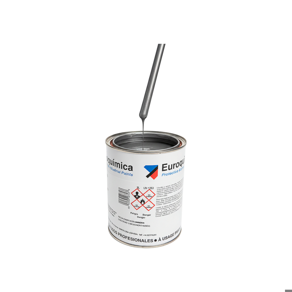 Esmalte industrial gris perlado Euroquímica (1 L) - Miniatura 2