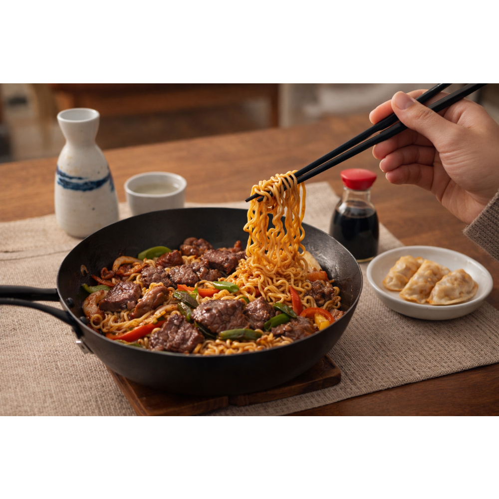 Fideos instantáneos sabor a carne Todeschini (4 x 85 g / 2.99 oz) - Miniatura 2