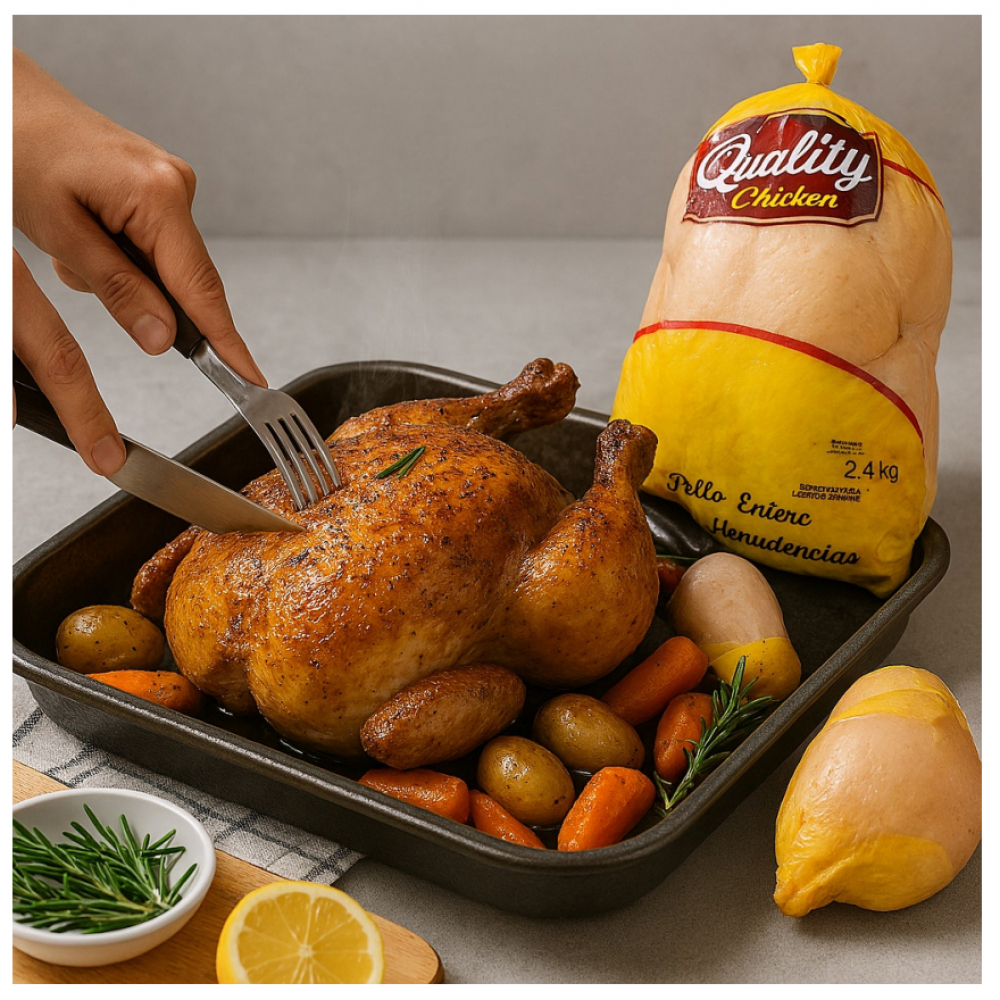 Pollo entero con menudencias Quality Chicken (2.4 kg / 5.29 lb) - Miniatura 4