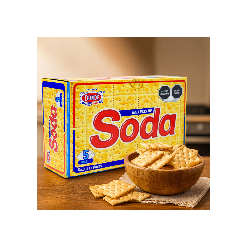 Galletas de soda  Dondé 800g + Leche condensada Kada 395g - Miniatura 2