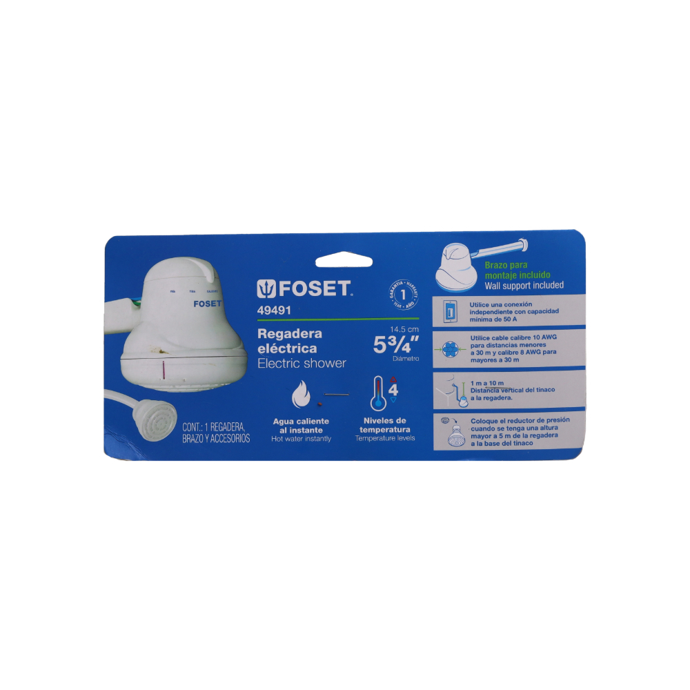 Ducha eléctrica 5400 E Foset REGEL-4 - Miniatura 4
