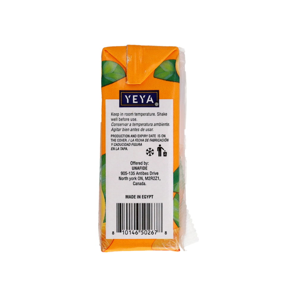 Jugo de frutas sabor naranja YEYA (125 ml / 4.2 oz) - Miniatura 4