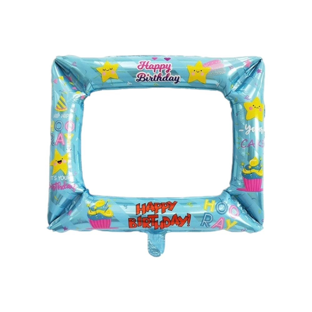 Globo en forma de marco 58 cm x 48 cm para fotos de cumpleaños Balloon - Miniatura 2