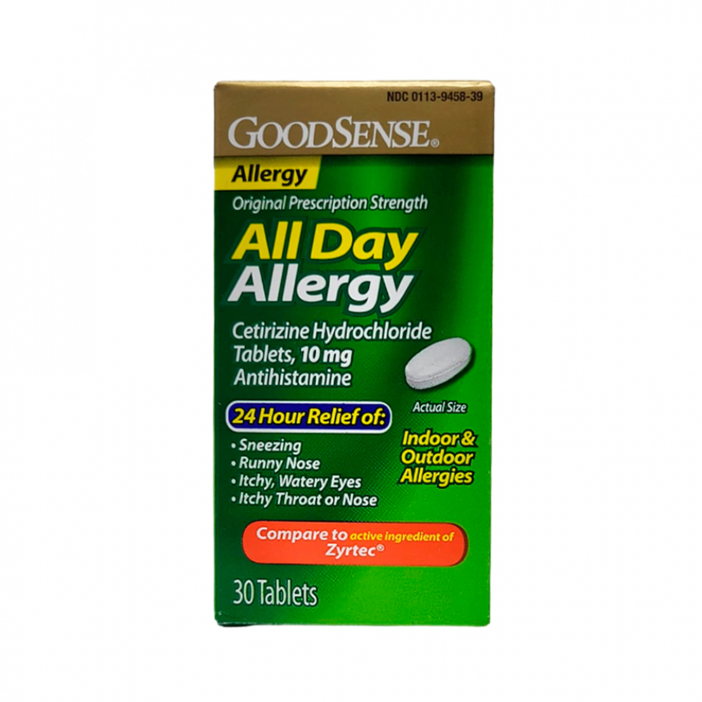 Clorhidrato de cetirizina 10 mg GoodSense (30 tabletas) - Miniatura 2