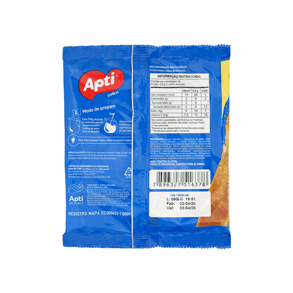 Refresco instantáneo sabor mango Apti (170 g / 6 oz) - Miniatura 3